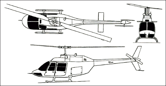 Bell 206B-3 JetRanger five-seat helicopter