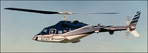 Вертолет Bell 230 с убирающимся шасси