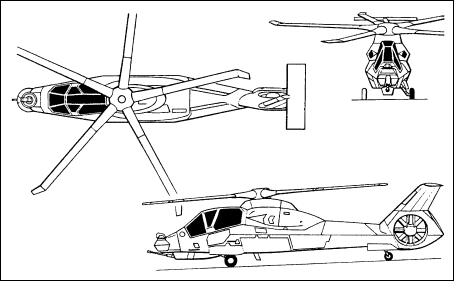 Схема вертолета Boeing/Sikorsky RAH-66