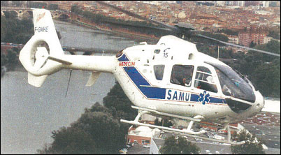 Full flight simulator with EC 135 helicopter cockpit (Thales