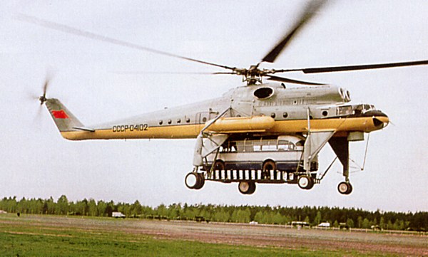 Mil Mi-10 helicopter - development history, photos, technical data