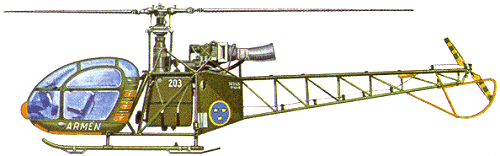 Aerospatiale SE-313B/SA-318C "Alouette II"