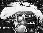 Canopus cockpit showing pilots' controls and greenhouse