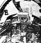 Interior cockpit detail of the Ouragan