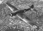 During June 1937, this 14th early production Wellesley (K7726) was photographed over southern England. The black 'blobs' on the wing are footprints for ground-staff to use when walking on the geodetic ('basket-weave') surface