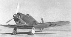 This front view of A46-1001  shows the constant-sweep wing leading edge and enlarged tail area.