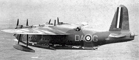 Another view of L2163, DA-G of No.210 Squadron. The upper beam gun ports are clearly shown, as is the early camouflage scheme