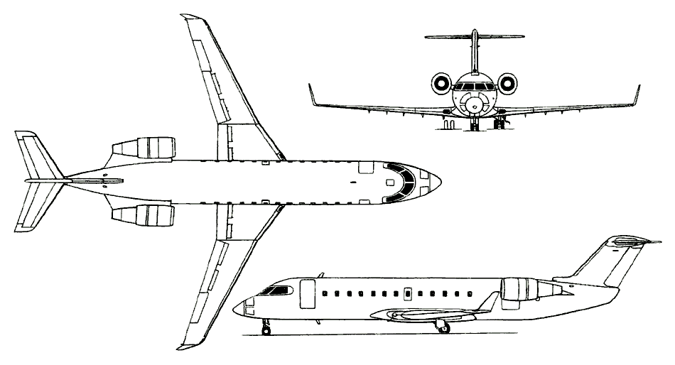 Bombardier CRJ-200 / Challenger 800 - passenger