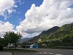 Approaching the Karawanke tunnel between Slovenia and Austria