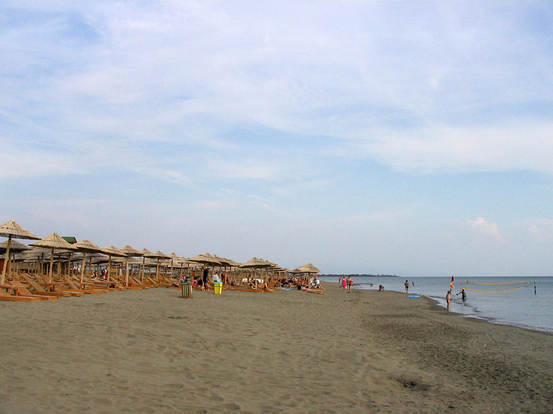 Montenegro, Velika Plaza. On the beach