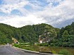 Driving through Serbia. A tunnel in the mountains