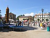 A festival by the city walls