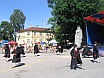 A festival by the city walls