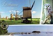 Открытка. Ветряные мельницы в Англа. Берег Кясму, Чертов остров