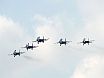 The ''Russian Knights'' aerobatic team flying Su-27s