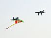 The ''Russian Knights'' aerobatic team flying Su-27s