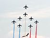 The ''Patrouille de France'' aerobatic team flying Alpha Jets