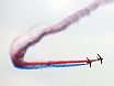 The ''Patrouille de France'' aerobatic team flying Alpha Jets