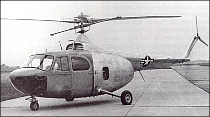 The first XR-12-BE after roll-out. The Model 48 had a shorter rotor mast than the Model 42