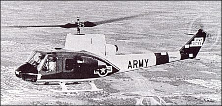 The fourth YH-40-BF was converted to become the Bell Model 533 experimental aircraft in order to test various rotor systems
