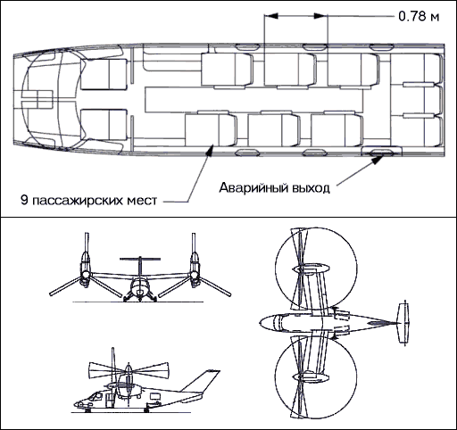 Схема Agusta/Bell 609