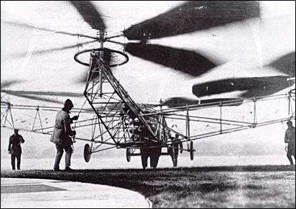 Испытания вертолета Ботезата на военной базе McCook Field, штат Огайо