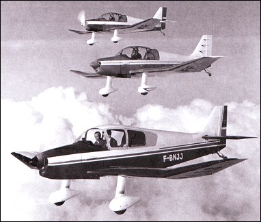 In the foreground is the larger and more powerful DR.250 Capitaine, centre is a DR.221, with a DR.220 to the rear